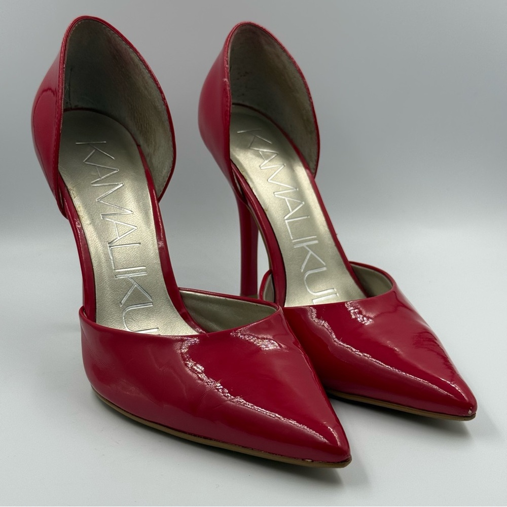 Kamalikulture Red Patent Leather 4” Heels Size 7M